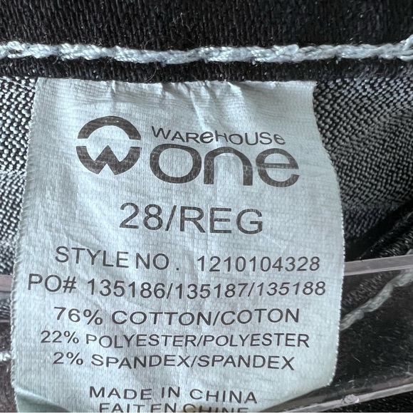 Warehouse One Mid Rise Baby Boot Dark Wash Jeans Size 28 - Picture 10 of 13